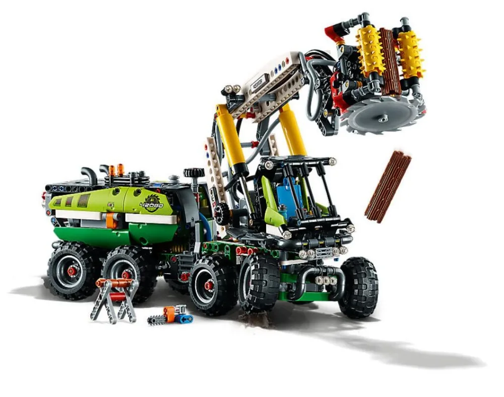 

2018 New Technic Series Forest Machine Harvester 2-In-1 Building Blocks Toys Compatible With Legoings Technic 42080 Kids Gifts