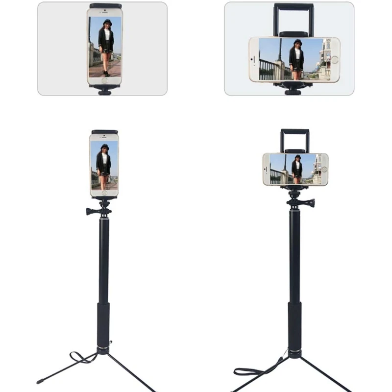1 шт. Новый 5 м/2 м Выдвижной Штатив штатив для iPhone iPad DSLR Android Gopro бесплатная