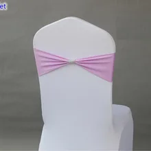 Фиолетовая цветная Подвязка из спандекса для стула ленты для свадебных стульев с блестящей пряжкой на ремне в середине лайкры стрейч свадебное кресло створки