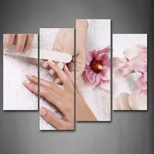 4 Panels Framed Nail series Painting Canvas Wall Art Picture Home Decoration Living Room Canvas Print Modern Painting/