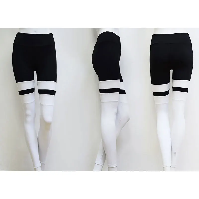 Heal Orange Mesh Breathable Yoga Leggings Stitching Fitness Leggings Women Elastic Sport Leggins Workout Sexy Pencil Pants