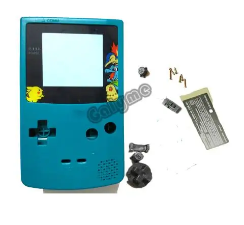 Для GameBoy цветной пластиковый корпус 4 цвета игровая консоль замена корпуса GBO DMG мальчик подарок карманный аниме версия Чехол - Цвет: Синий