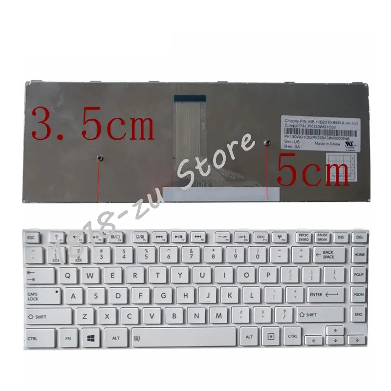  YALUZU US Keyboard Laptop for TOSHIBA Satellite L40D-A C40-A C40D C40 S40-A C45 C45T English with f