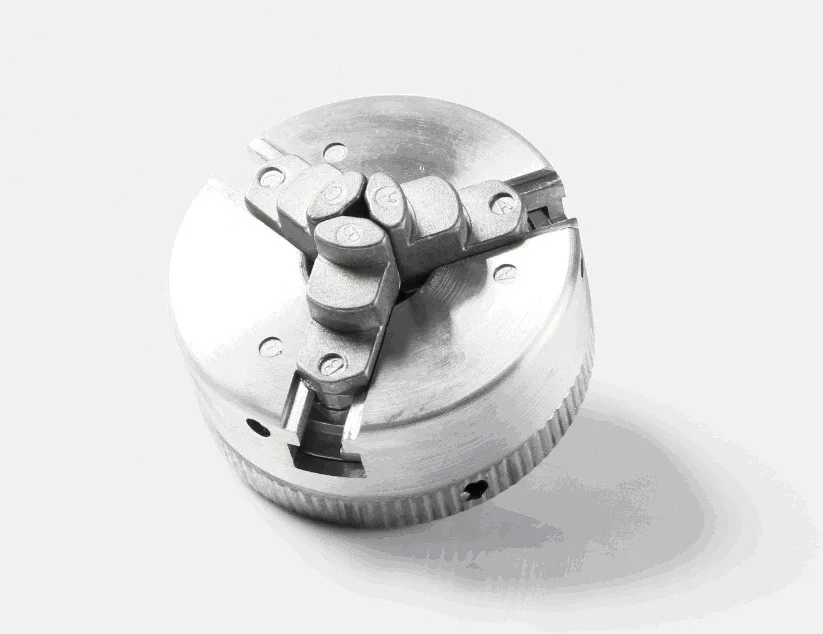 2" 45mm Three 3 Jaw Chuck 1.8~56mm /12~65mm Z011 Clamping for Mini Lathe with Two Lock Rods M12x1mm Threaded Back