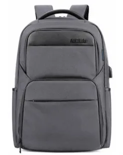 

Men's Business Laptop Backpack Water Resistant Large Capacity USB Charging Computer Bag Travel Backpack Gray B00113