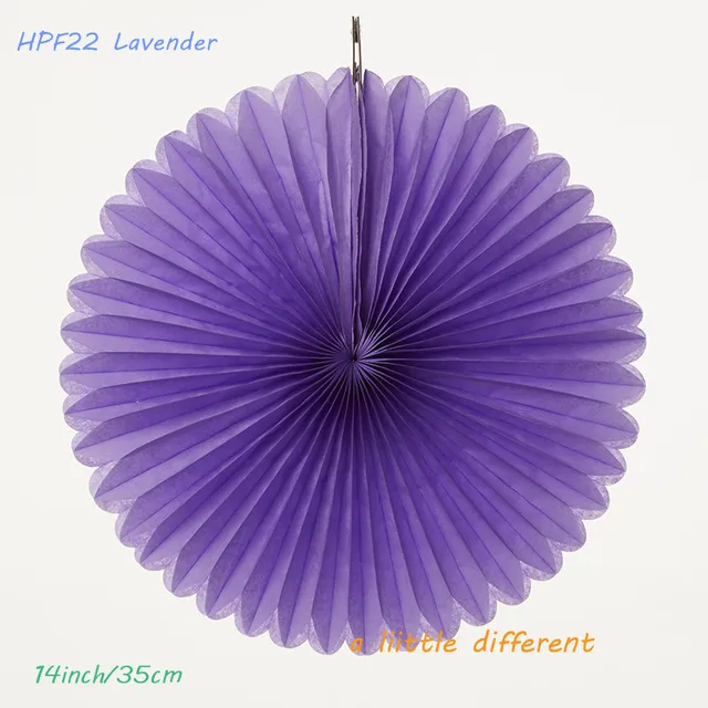 14inch(35cm)Deep Blue Flower Origami Tissue Paper Fan Wedding Decoration For Birthday Party Baby Shower Festival Supplies