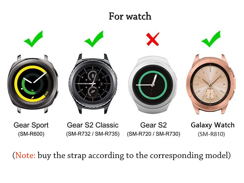 20 мм/22 мм кожаный ремешок для SAMSUNG Galaxy watch 46 мм 42 мм серии Sport S4/gear S2 classic gear S3 Смарт-часы ремешки для часов