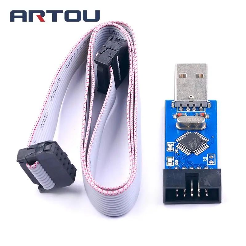 

USBASP USBISP AVR Programmer USB ATMEGA8 ATMEGA128 Support Win7 64K
