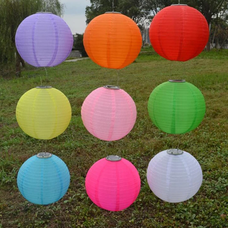 30CM Garden Solar Lights Outdoor Waterproof String Lights Chinese Hanging Lantern Fairy Lamp Festival Lanterns Landscape Lighting (11)