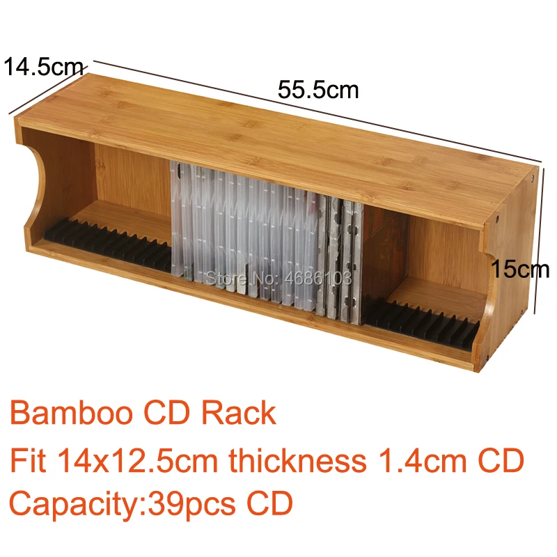 Bamboo CD Rack A