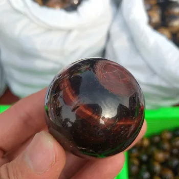 

Red TigerEye Ball Natural Crystal Sphere Tiger eye Quartz Chakra Stones Healing For Meditation Massage Gifts Decoration