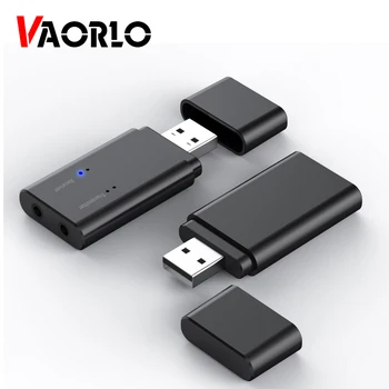 

VAORLO USB 5.0 Wireless Bluetooth Adapter 2 in 1 Audio Bluetooth Transmitter Receiver For Car 3.5mm Mini Stereo For TV Headphon