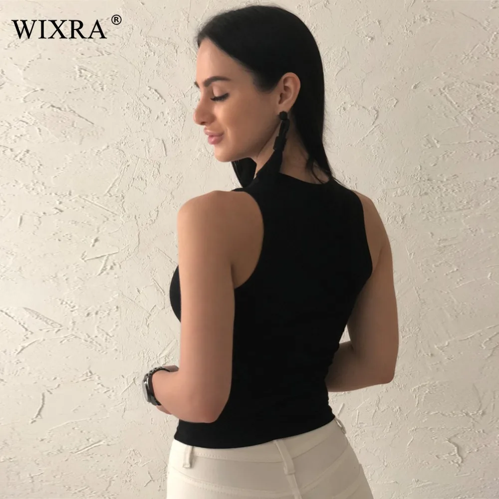 Wixra, базовая майка, лето, новинка, хлопок, черный, белый, в полоску, майки для женщин, топы для женщин, один размер, женский короткий топ