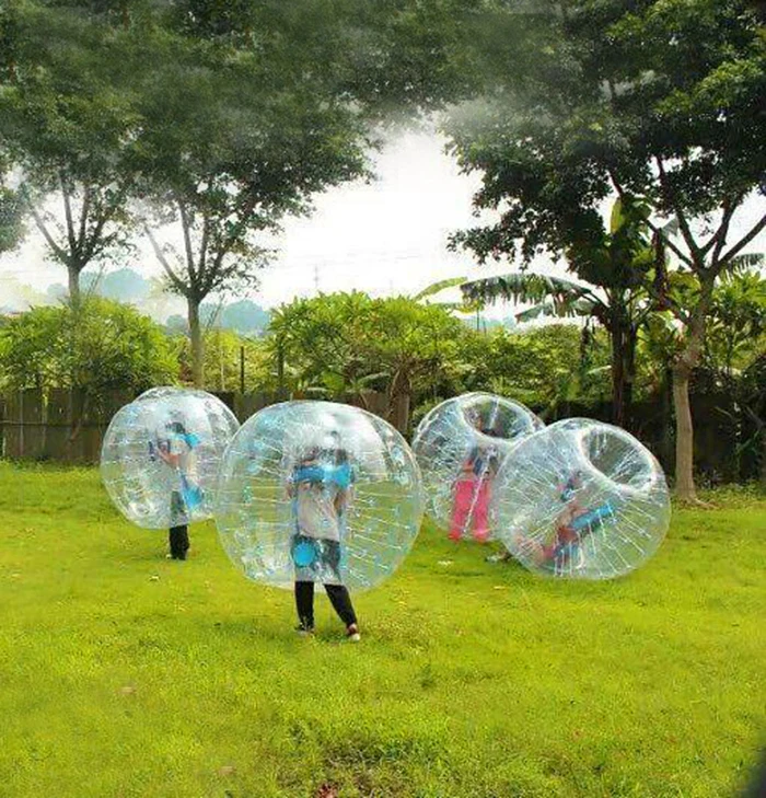 

1.2m Outdoor Activity Inflatable Bubble Buffer Balls Collision Body Bumper Ball Friendly For Kids Funny Body Punching Ball