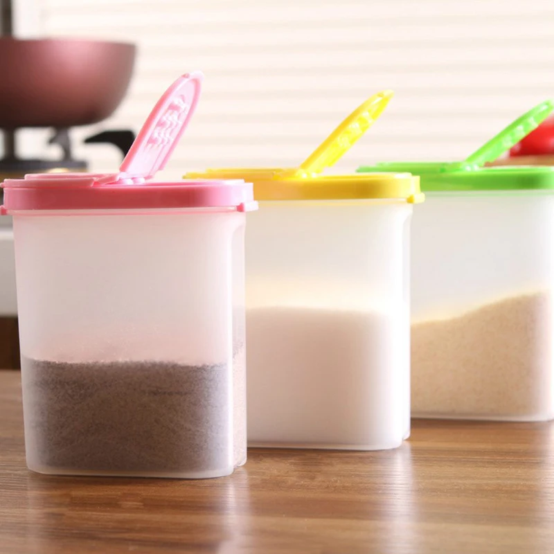

Kitchen Storage Box Seasoning Sundries Box Organizer Rice Bean Food Storage Boxes Kitchen Tools