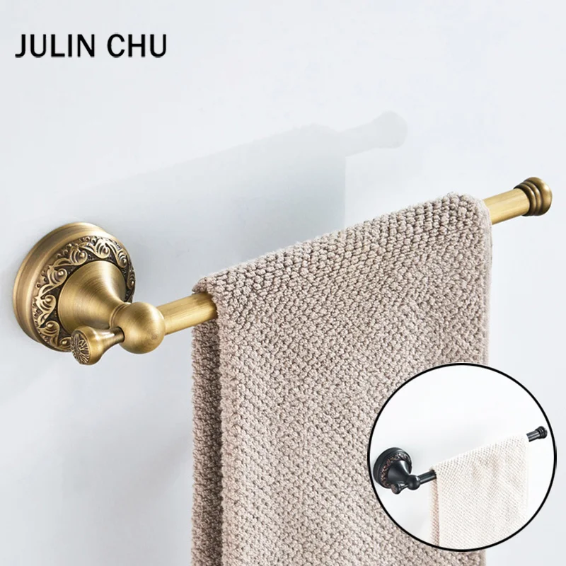 Black Towel Ring Bronze Wall Mounted Antique Towel Bar Vintage Retro