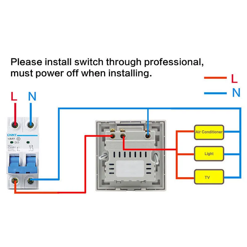 60A Economia De Energia Do Hotel Interruptor