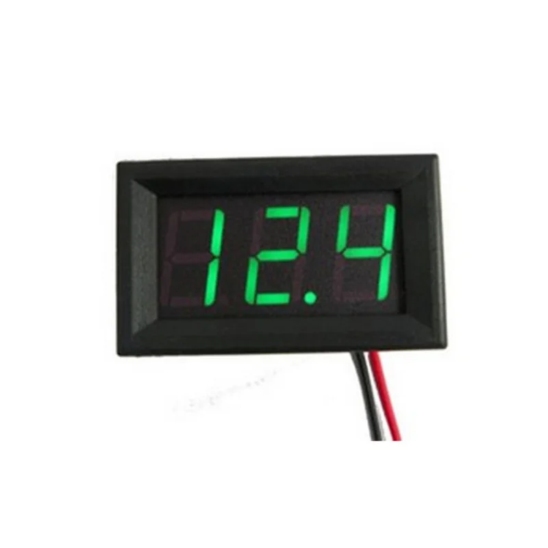 

Car Three-Wire Voltmeter 0.56 Inch LED Digital Voltmeter 0-30V Rearward Connection Protection Voltmeter
