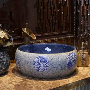 

Ceramic Lavabo Round Countertop Bathroom Sink Washbasin wash basin sink