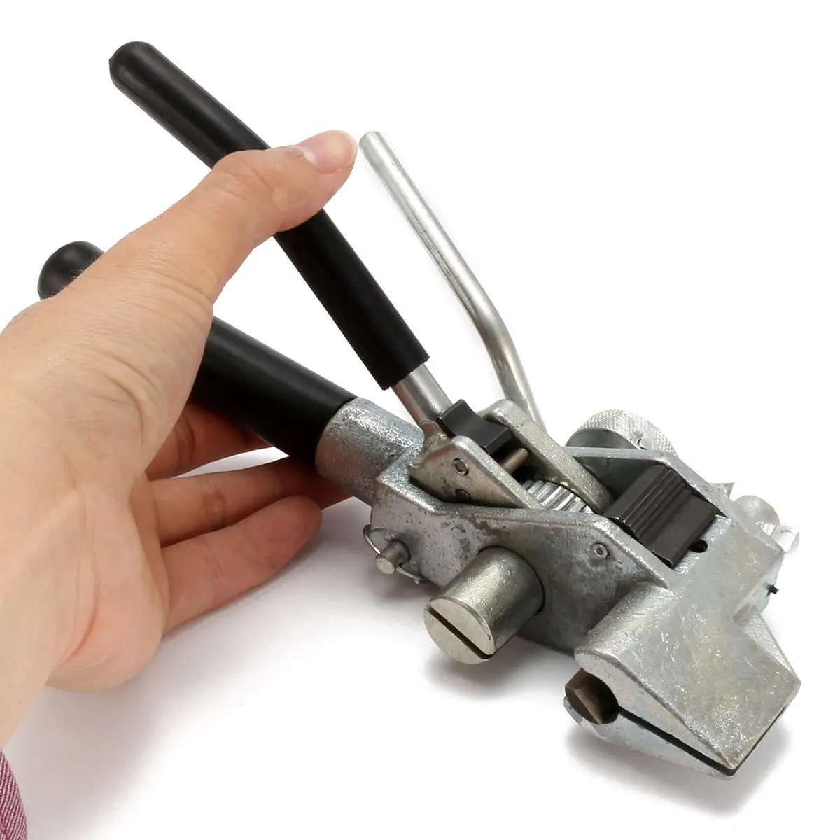 1 x Stainless Steel Metal Pliers Crimper Tensioner Cutter Tool Cable Tie Fasten Tool