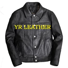 YR!.. Брендовая кожаная куртка в японском стиле. Мужская куртка из натуральной овчины. Тонкая Классическая кожаная куртка с эффектом потертости