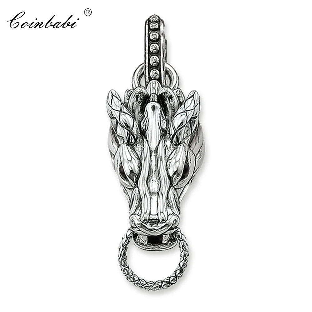 

Charm Carrier Dragon Head Trendy Gift For Women & Men, Thomas Style Glam Charm TS 925 Sterling Silver Fashion Jewelry Wholesale