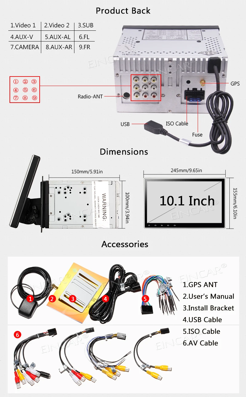 Best 10.1 inch Car DVD Player 2 Din Android 7.1 In Dash Stereo Radio Touchscreen GPS Navigator Support WIFI Bluetooth Radio USB/SD 4G 8 Best 10.1 inch Car DVD Player 2 Din Android 7.1 In Dash Stereo Radio Touchscreen GPS Navigator Support WIFI Bluetooth Radio USB/SD 4G 8