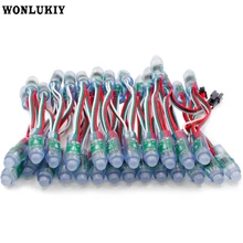 50 шт./лот 5 в WS2811 RGB IC светодиодный пиксельный Модуль 12 мм Цифровой полноцветный независимо адресуемый водонепроницаемый точечный светильник