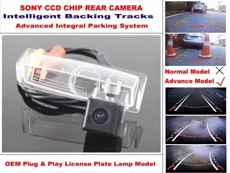 For Lexus ES300  ES330 2001~2005 Smart Tracks Chip Camera  HD CCD Intelligent Dynamic Parking Car Rear View Camera (3)