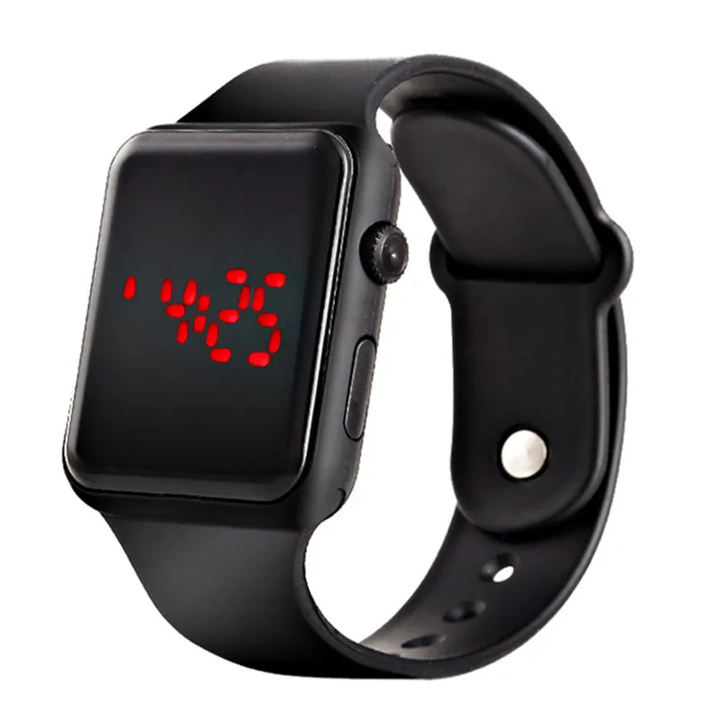 

Hot New Men's Watch Digital Silicone Sport Wristwatch for Men Male Boy Red Light