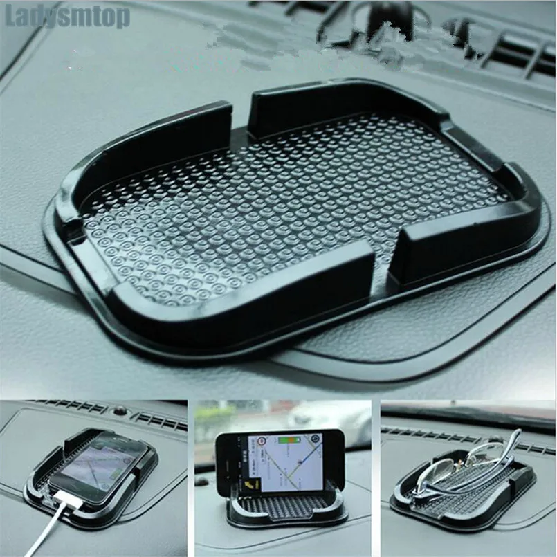Mobile Phone GPS Holder Car Dashboard Black Anti Non Slip Mat Pad 15.5*10cm 02