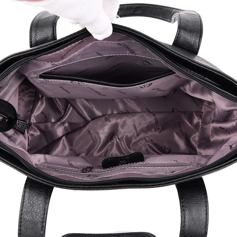 Hot Sale Women Genuine Leather Shoulder Bag for Women Casual Tote Bag Soft Sheepskin Handbags Female Large Big Crossbody Bag Sac
