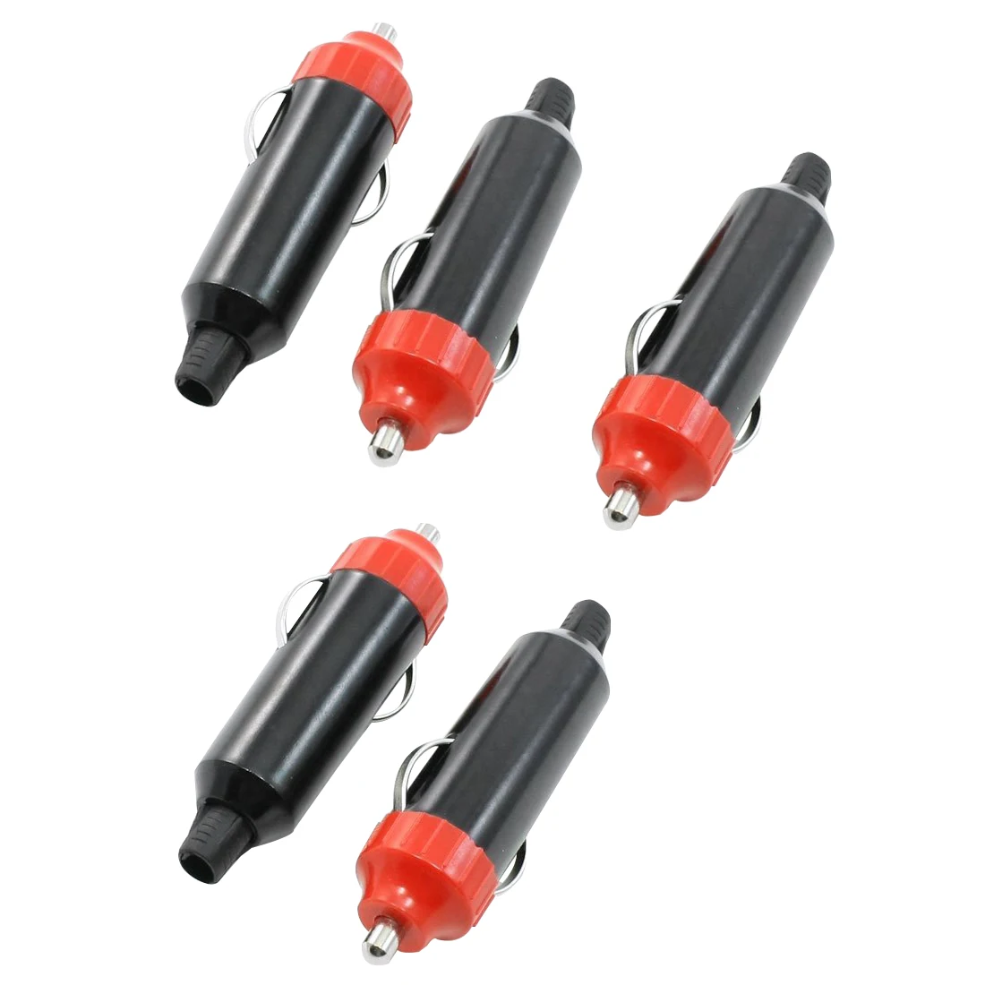5 Pcs Universal Rewirable Auto Car Cigarette Lighter Plug DC 12 24Vin