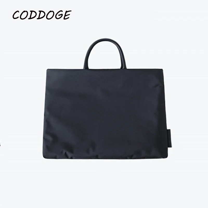 CODDOGE холст офис портфели для Для мужчин и женщин легкая сумка 14 ''ноутбук