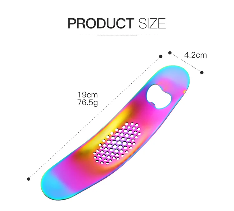 Кухня гаджеты нержавеющая сталь Чеснок Пресс дробилка с открывалка для бутылок пособия по кулинарии инструменты