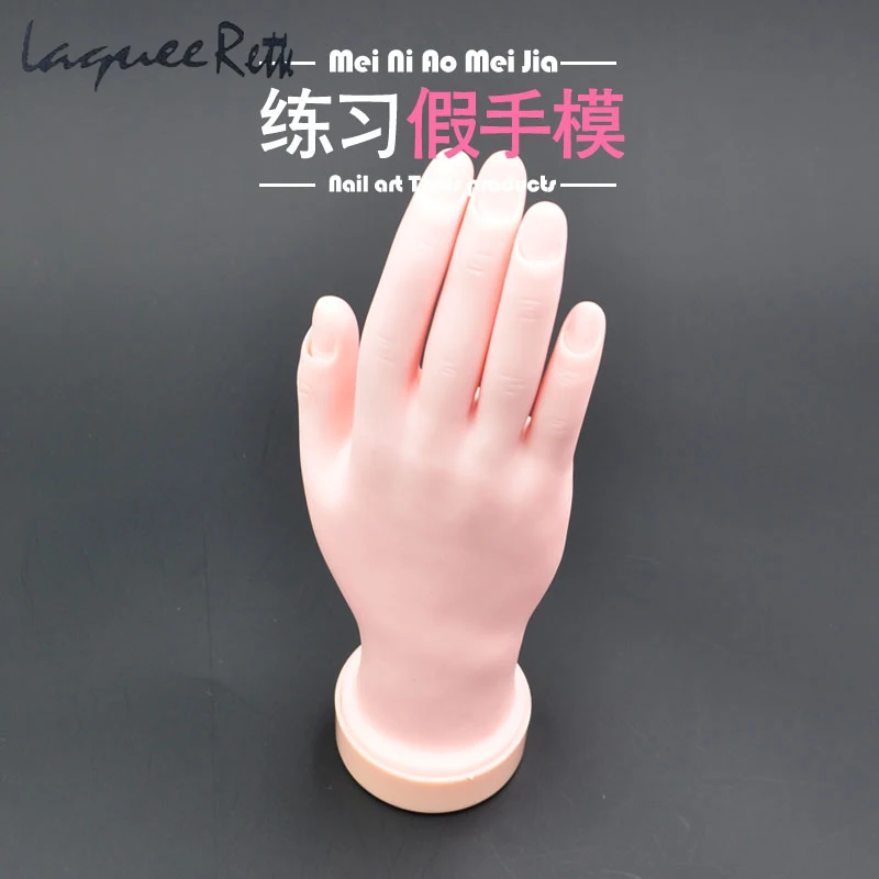 Pro Practice False Nails Hand Soft Training Display Model Hands