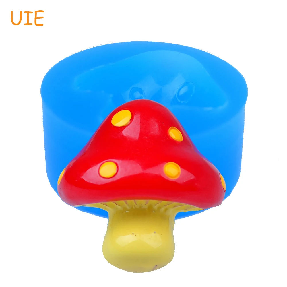 VYL038U 25.4mm Kawaii Mushroom Silicone Mold Vegetable Flexible Mold