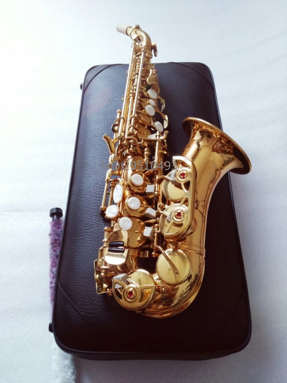 France Selmer R54 Curved Soprano Saxophone Electrophoresis Gold Professional level Musical Instruments for childrens and Adults