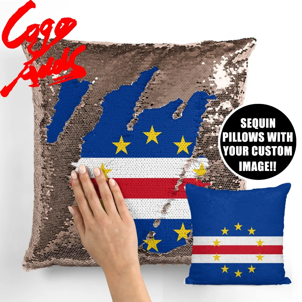

Cape Verde decorative throw pillows reversible mermaid sequin pillow case cover dropshipping