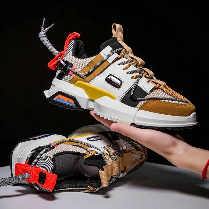 نمط جديد شبكة رياضية حذاء كاجوال للرجال سميكة أسفل أحذية رياضية المدربين Zapatillas Hombre ديبورتيفا A21-17Z نمط جديد شبكة رياضية حذاء كاجوال للرجال سميكة أسفل أحذية رياضية المدربين Zapatillas Hombre ديبورتيفا A21-17Z