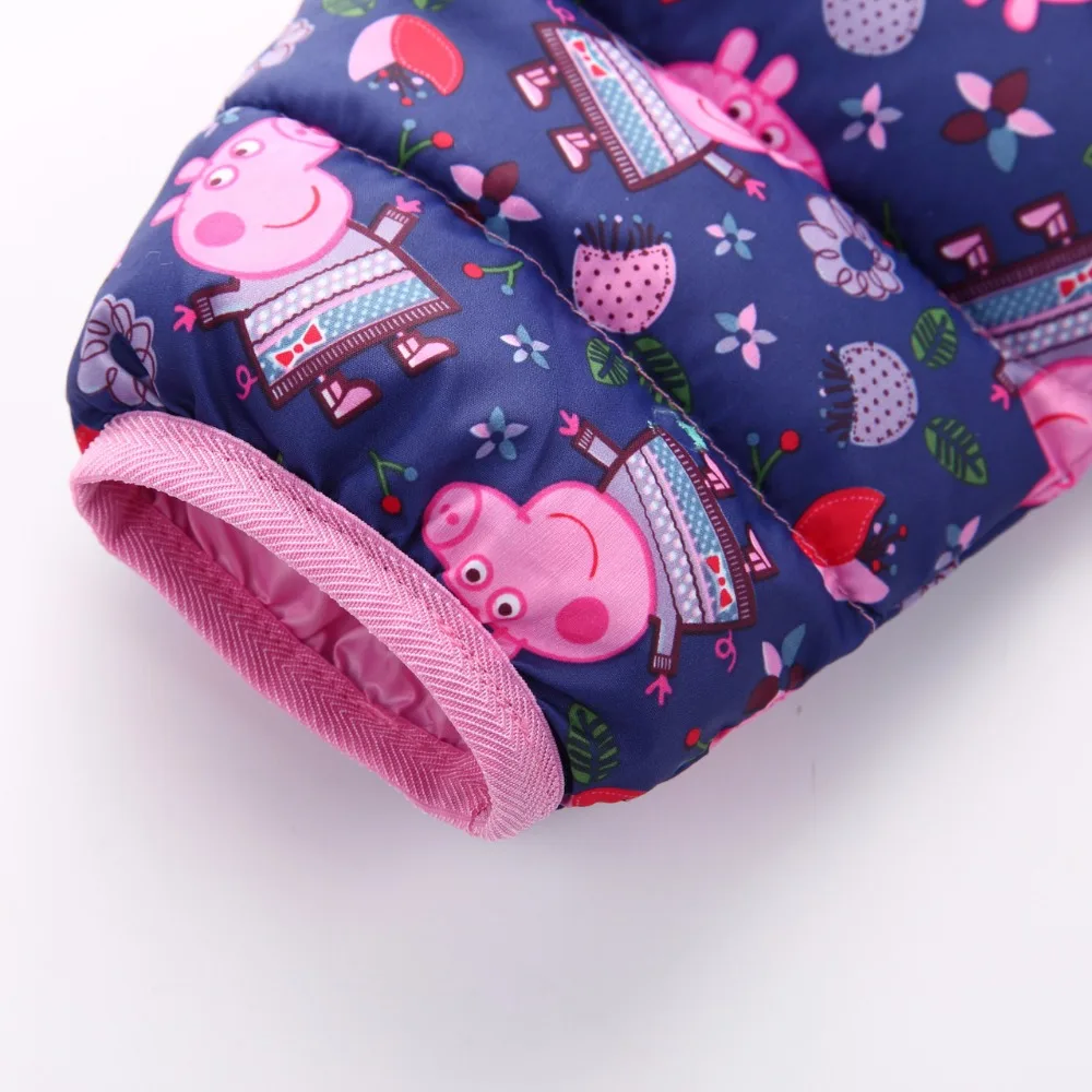 Girls Clothing Jackets 2017 New Brand Baby Girls Winter Coats Children's Warm Outerwear Windbreakers Down Parka Cute Pig 2-12Y (12)