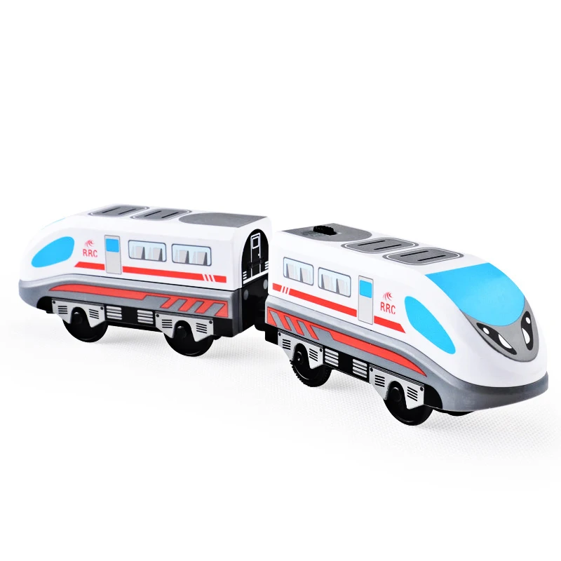 Радиоуправляемый Электрический поезд магнитный поезд литье под давлением слот игрушка подходит для стандартного деревянного поезда трек деревянная железная дорога детские игрушки для мальчика