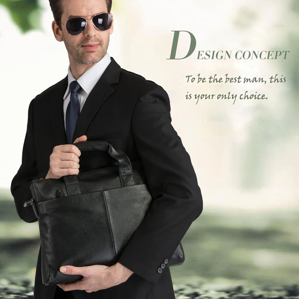danjue briefcare marca de alta Material : Genuine Cow Leather/natural Leather/real Leather