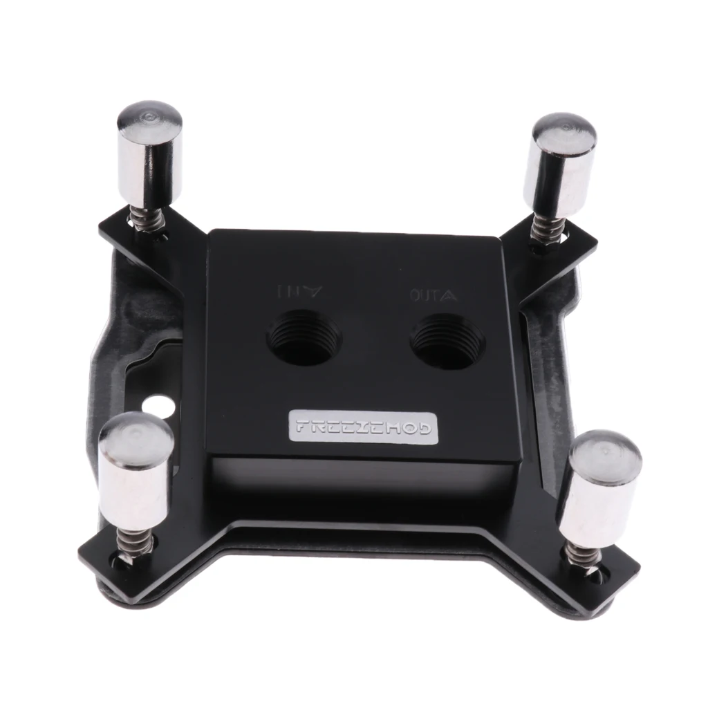 MagiDeal PC CPU Water Cooling Block Waterblock Copper Base Cool Inner Channel