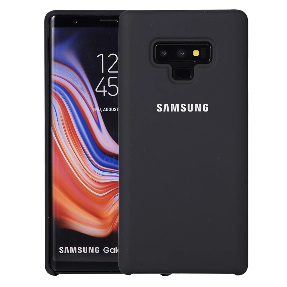 7Note9 Case Silicone Samsung 100% Original Back Cover Business Luxury Sport Cut Four Corners Effective Protection N9600