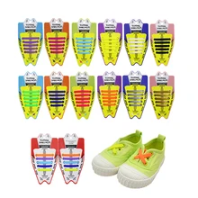 Детские шнурки из силикагеля, эластичный шнурок, силиконовые шнурки без шнурков, шнурки для обуви, новые детские шнурки для ленивых, подарки, 10 шт./лот