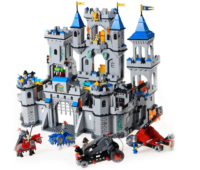

ENLIGHTEN 1393Pcs Medieval Lion Castle Knight Carriage Model Building Blocks Toys Educational Bricks Gift Of Children