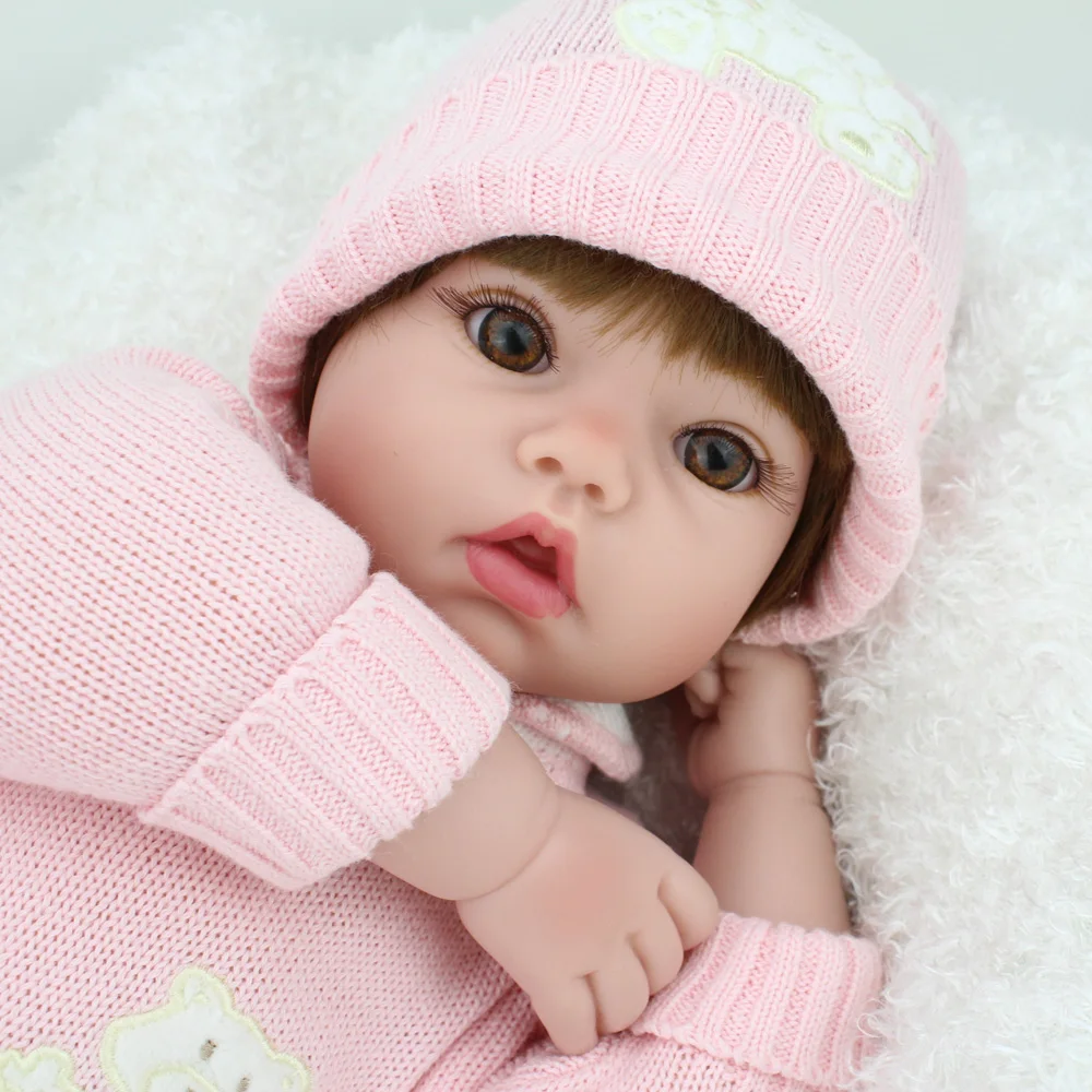 

NPK 20 inch Silicone Reborn Baby Dolls Alive Lifelike Real Dolls bebe boneca reborn Menina l.o.l Girl Toys Birthday Gift