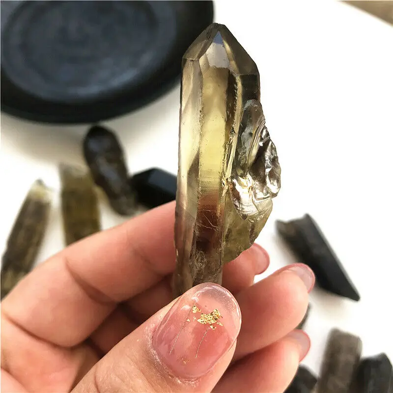 

100g/lot Natural Smoky Lemurian Quartz Crystal Stone Rough Rocks Specimen Mineral Natural Quartz Crystals Natural Stone