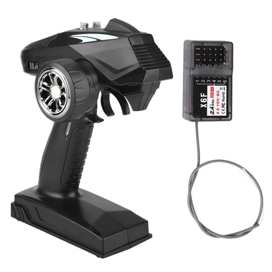 

2.4G 6CH Radio Remote Control Transmitter with Receiver LCD Display for Dumbo X6 RC Car Off-road Vehicle Boat RC Truck Tanks